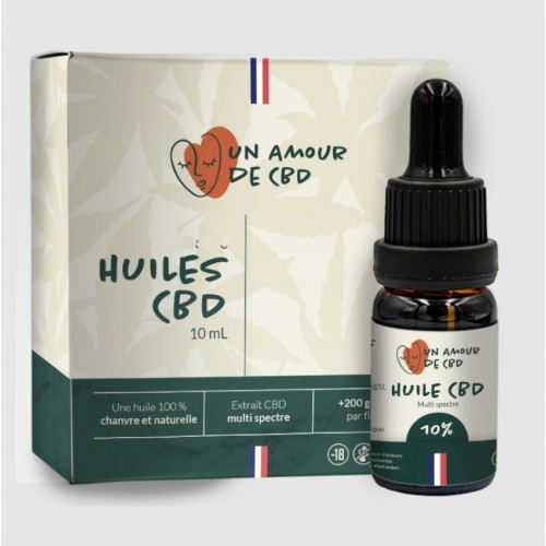 HUILE DE CBD 10ml - UN AMOUR DE CBD