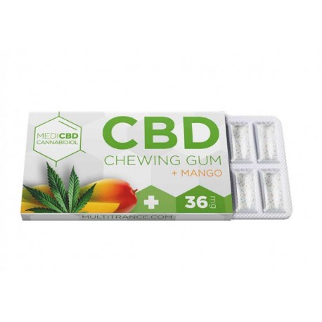 CHEWING-GUM CBD MANGUE 36MG-MULTITRANCE