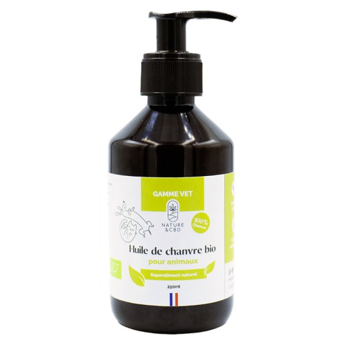 HUILE DE CHANVRE SUPERALIMENT ANIMAUX - NATURE & CBD