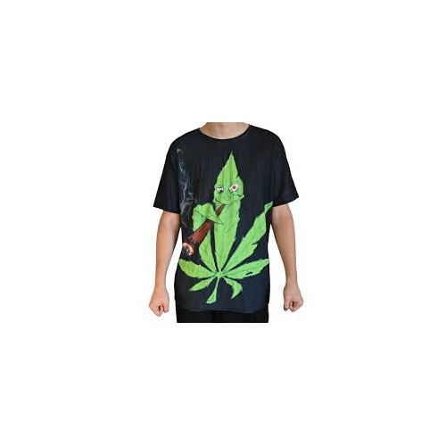 T-shirt Cannabis Leaf Cartoon