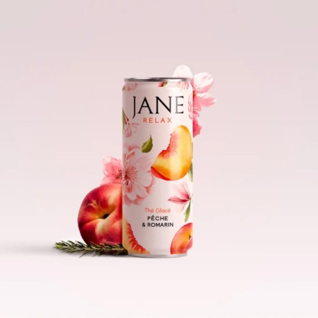 Thé noir CBD pêche/romarin bio | JANE